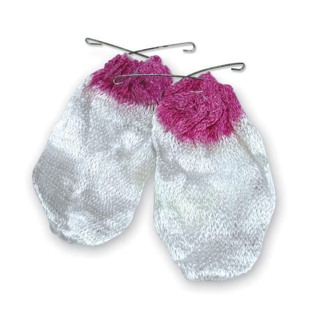 Stansport clip-on rayon lantern mantles with purple tops, 2 pack on white background