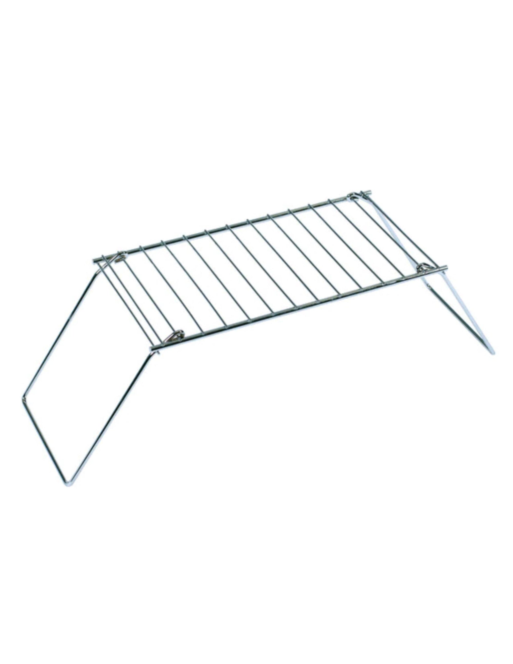 Stansport folding pack grill for camping, portable stainless steel campfire grill