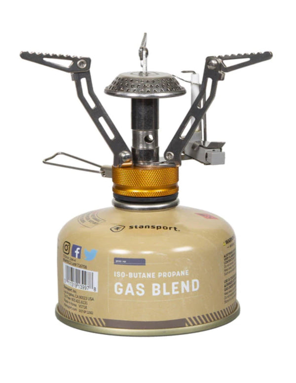 Stansport Portable Butane Stove With Fuel - Leapfrog Outdoor Sports and Apparel