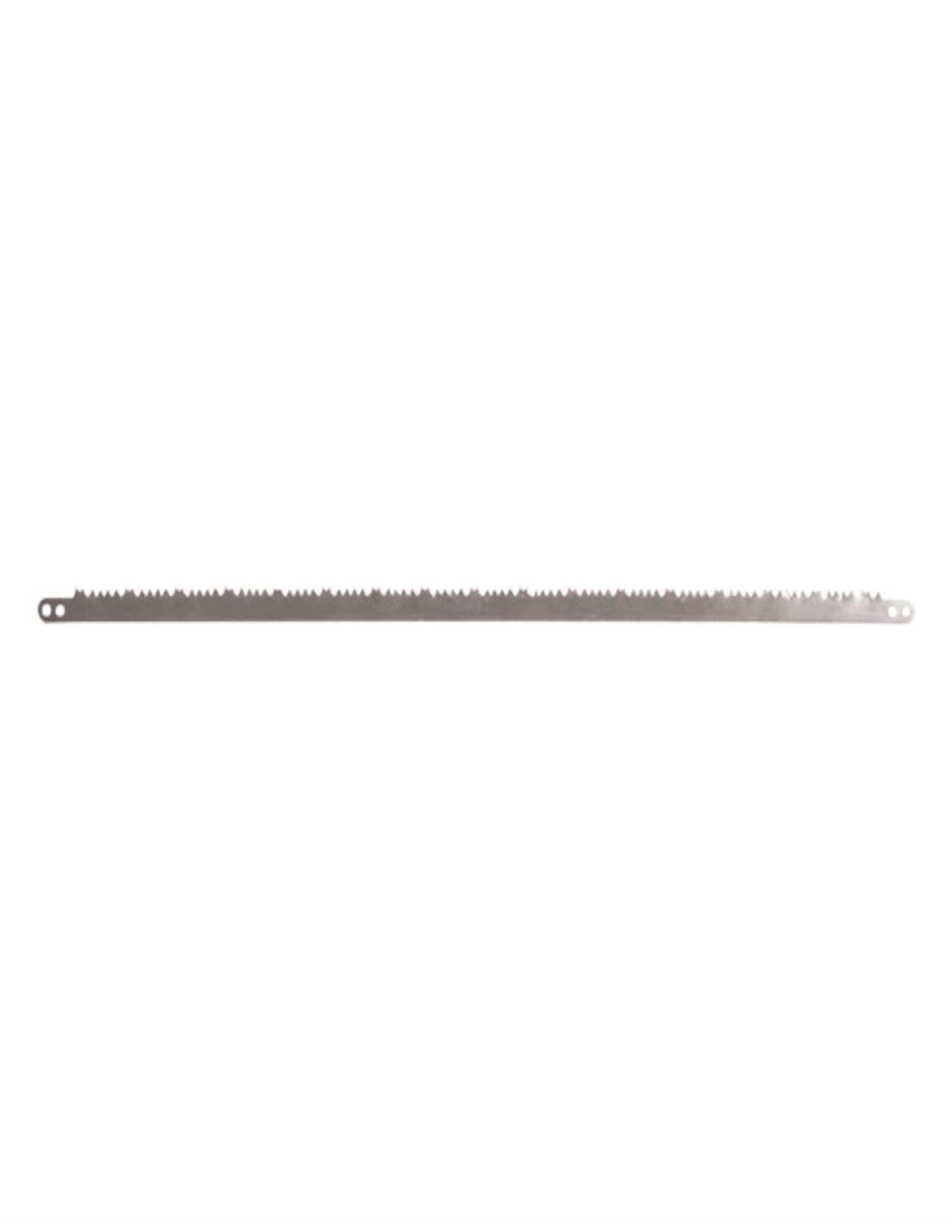 Stansport replacement bow saw blade, metal teeth, isolated on white background