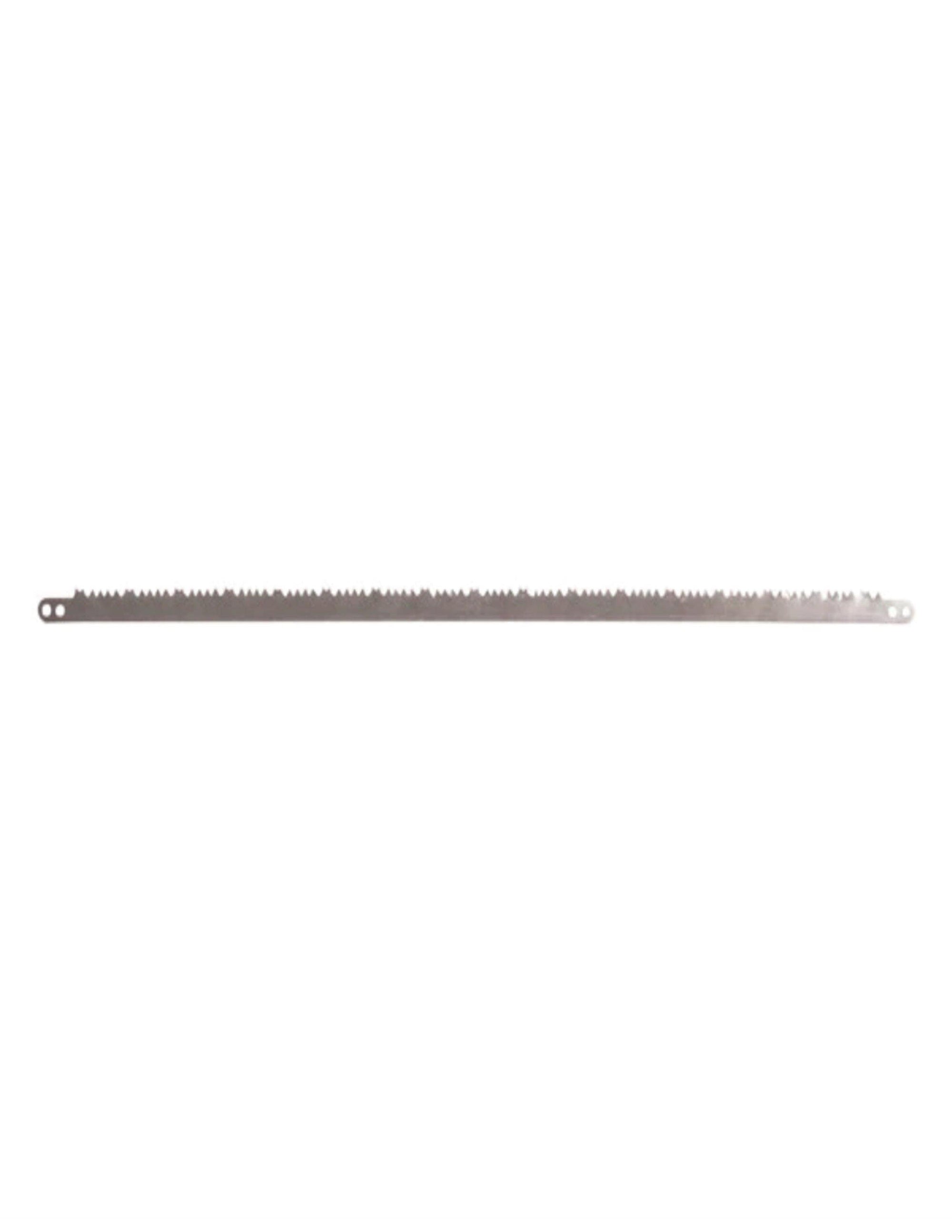 Stansport replacement bow saw blade, metal teeth, isolated on white background
