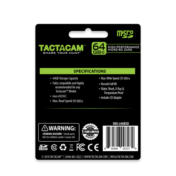 Tactacam Ultra Micro-SD Card - Leapfrog Outdoor Sports and Apparel