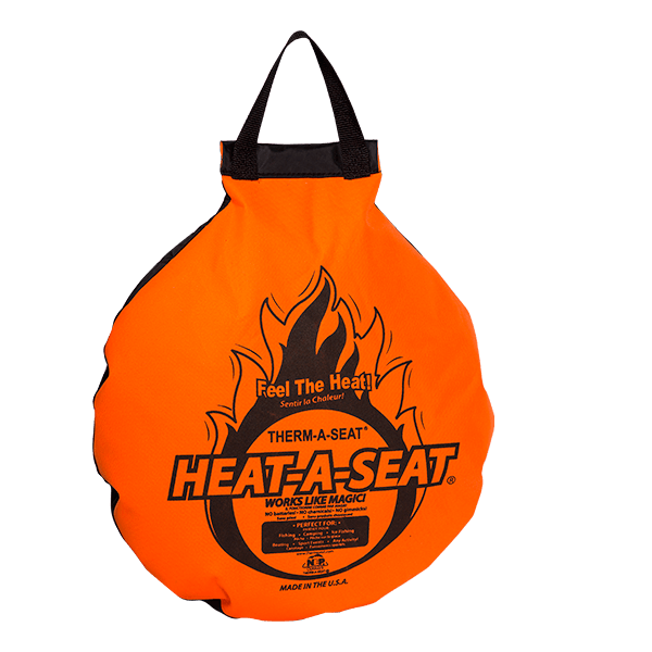 Therm-A-Seat Heat-A-Seat blaze orange portable outdoor seat cushion with handle