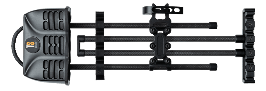 TightSpot Archery Shift Lock black arrow quiver with adjustable carbon rods