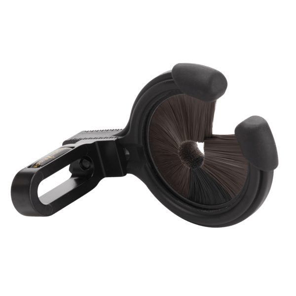 Trophy Ridge Whisker Biscuit Kill Shot arrow rest for compound bow archery, black closeup