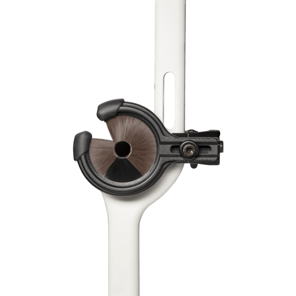 Trophy Ridge Whisker Biscuit Kill Shot arrow rest attached to white bow