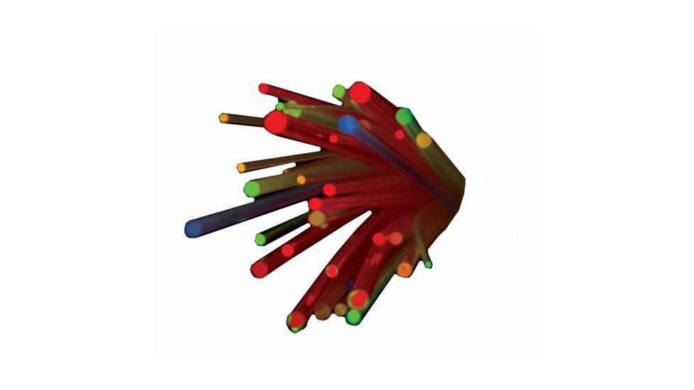 Truglo archery replacement fibers assorted colors bundle on white background