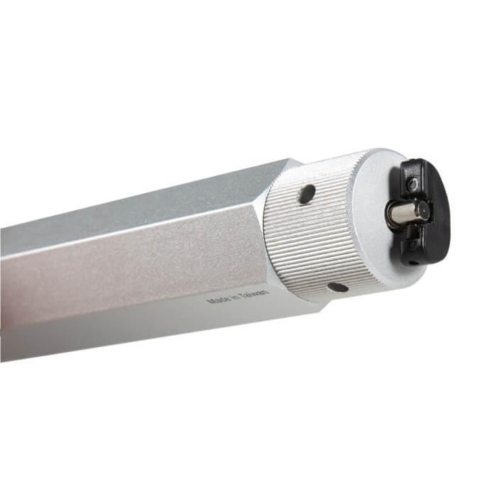 Umarex 2x12 gram CO2 adapter for air rifles, silver metal with textured end cap