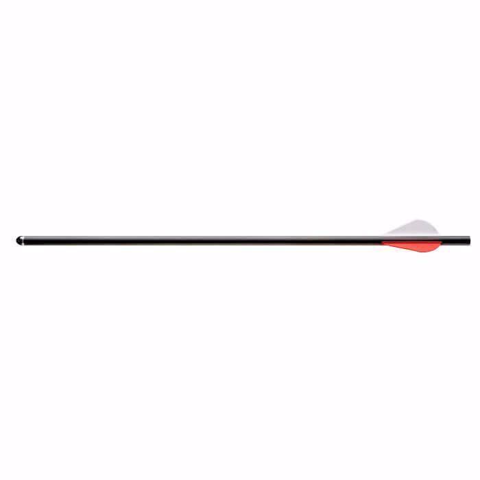 Umarex Archery AirJavelin arrow with red and white fletching on white background