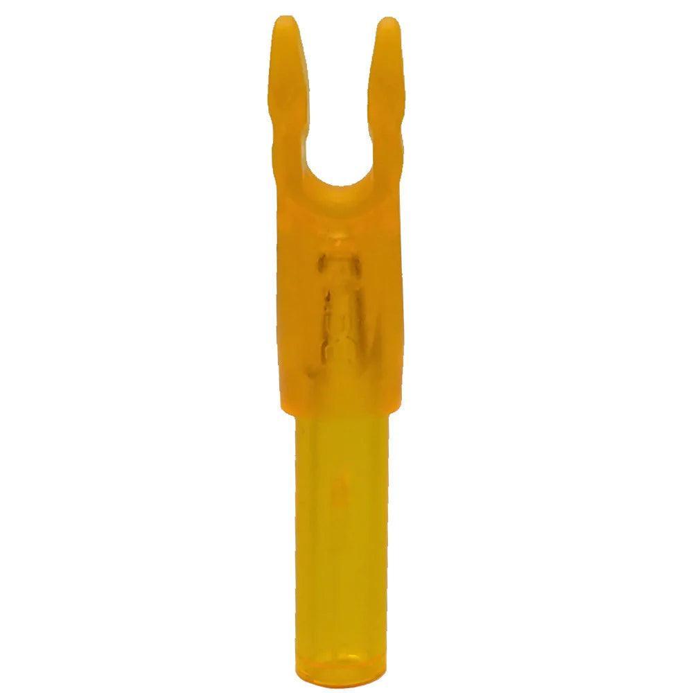 Orange Victory Archery Beiter VAP F nock for arrows on white background