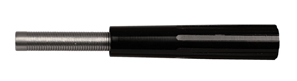 Victory Archery 166 SHOK Taper Lock VAP TL insert, metal arrow component on white background