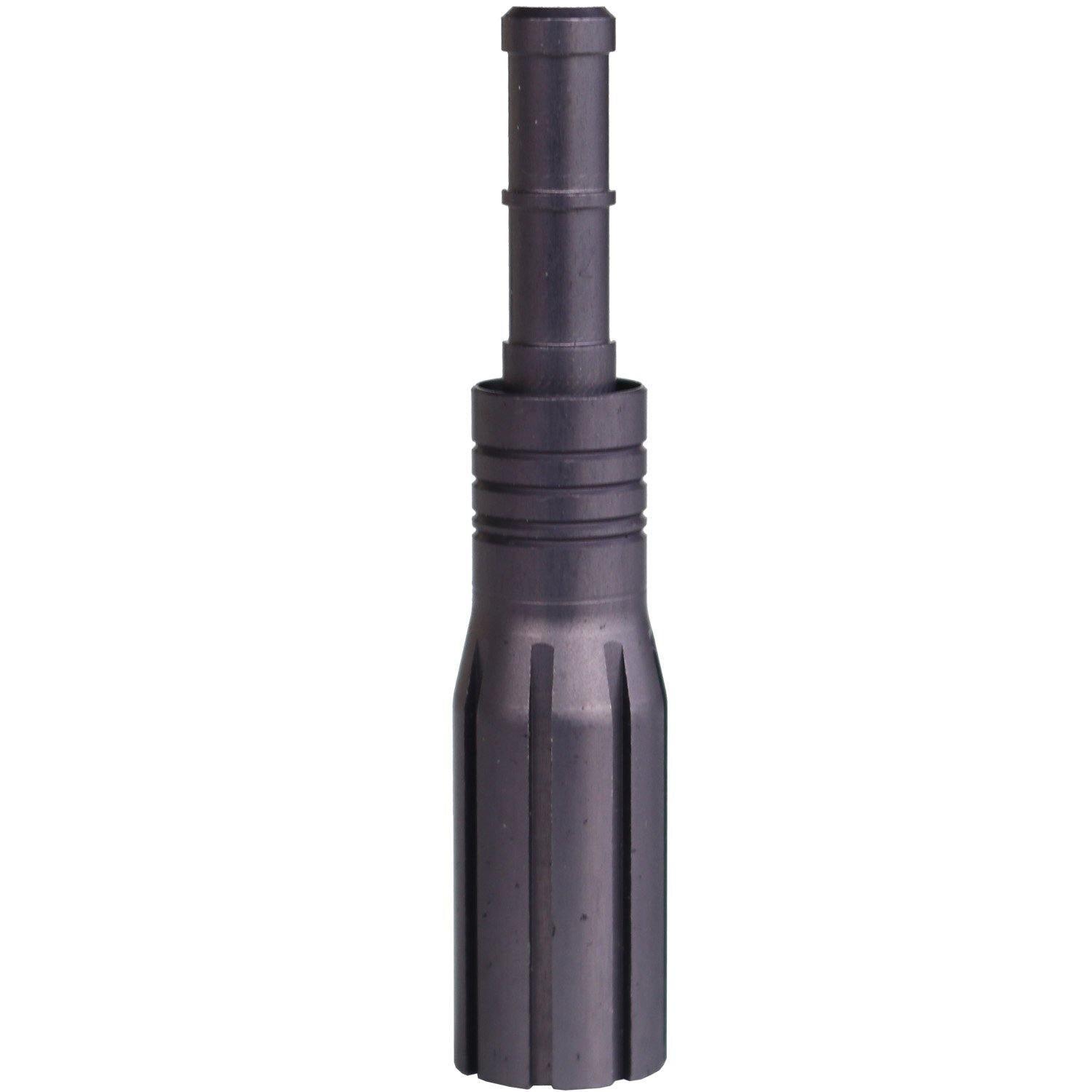 Victory Archery VAP SHOK aluminum arrow insert, metallic, vertical on white background