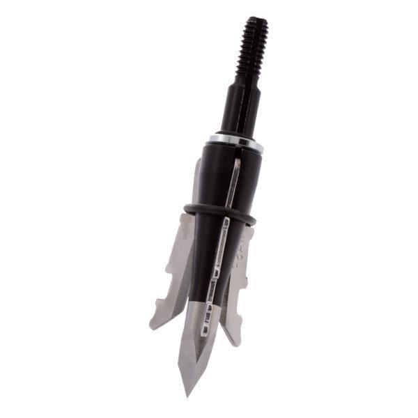 Wasp Archery Jak-Hammer 1-3/4 inch broadhead with razor-sharp blades on white background