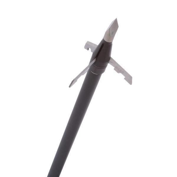 Wasp Archery Jak-Hammer 1-3/4 inch broadhead with three blades on white background