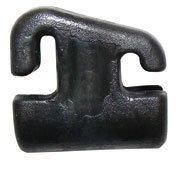 Black Western Archery Ultra Cable Guard Slide for bows, close-up on white background