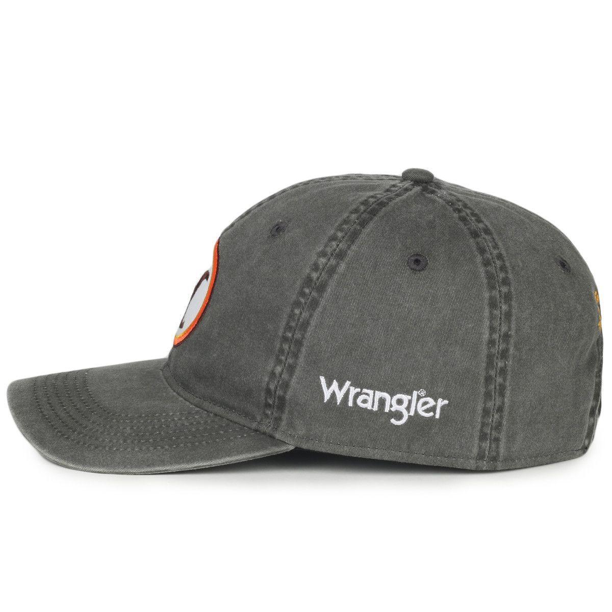 Wrangler x Yellowstone black logo baseball cap with side embroidery